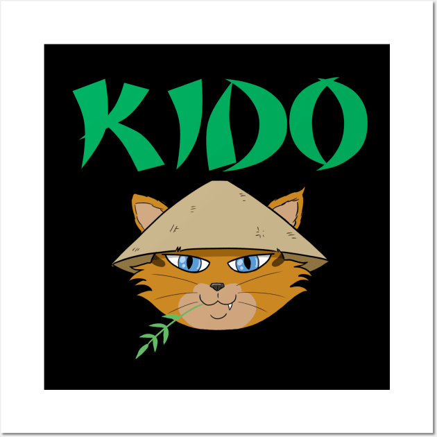 Kido the Samurai Cat Wall Art by Rael Mochizuki Arts